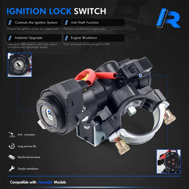81900-3SA00 Ignition Lock Switch Assembly with Keys Compatible with Hyundai