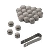 LST 20x Hexagonal Wheel Bolt Caps Set 17 mm Matt