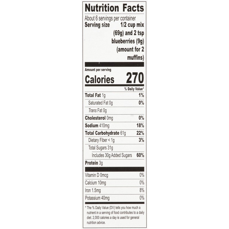 Krusteaz Wild Blueberry Muffin Mix - No Artificial Flavors, Colors