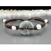 Ishigai AAA Jade, Genuine Jade, Round, Darker, Natural Stone, Hand-woven