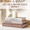3Pcs Decorative Books, Fake Books for Coffee Table Decor Home