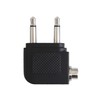 F-Factory PLG-2PMP-2P Airplane Earphone Jack Conversion Adapter, 3.5mm Dual Jack