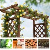 43.5*17.5*44.5 in Fir Wood Arched Lattice Raised Garden Bed with