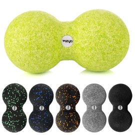 Fizyo Duoball 16x8 cm - Faszienball für Rücken, Nacken & Triggerpunkt-Therapie, EPP Massageball für Wirbelsäule, Physiotherapie & Schmerzlinderung, Doppelball für Tiefengewebsmassage - Limette