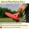 Tasdurian 18 Pcs Mini Flying Disc Game Set 4.6" Interactive