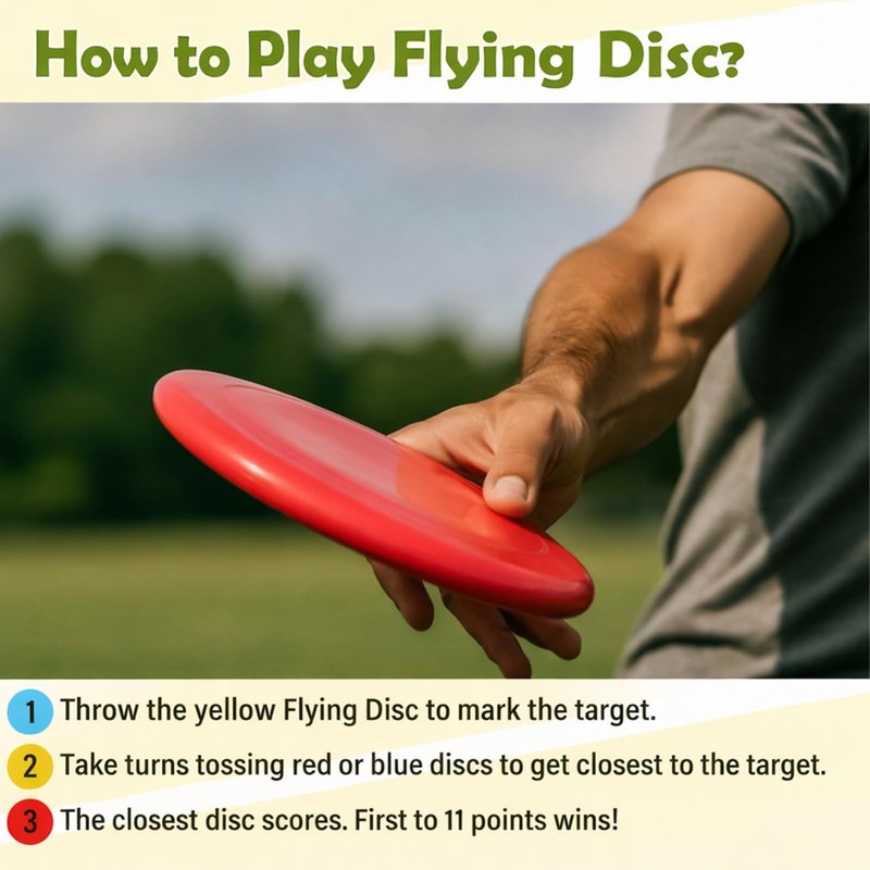 Tasdurian 18 Pcs Mini Flying Disc Game Set 4.6" Interactive