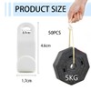 GGUFAY Pack of 50 Space-saving Clothes Hangers, Plastic Connecting Hooks,