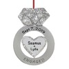 Engagement Diamond Ring Ornament 2022 - Charming Polyresin Engagement Ring