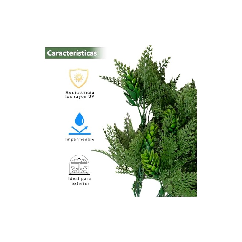 Kit Ramas Planta Artificial Decorativo Estrobilo 4 Piezas (Mod.A2099)