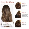 Benehair Clip in Hair Extensions V-Shaped Straight Human Hair Extensions