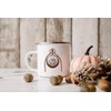 MAXIKIWI Langlebige Emaille-Kaffee- oder Tee-Camping-Tasse für drinnen und draußen, Vintage-Taschenuhr,