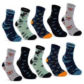 10 Pairs of Children's Cotton Socks, Boys & Girls
