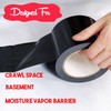 Autrends Vapor Barrier Tape, 7 Mil Black Polyethylene Tape Sealing