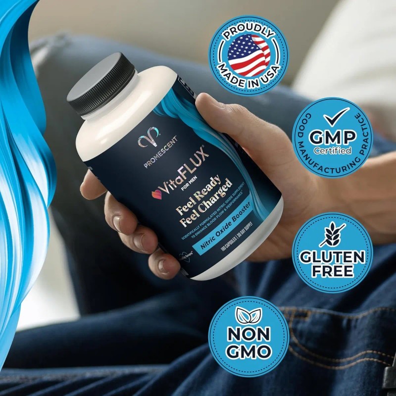 Promescent Vitaflux Suplemento xido Ntrico Cpsulas Pote Sabor Sin Sabor