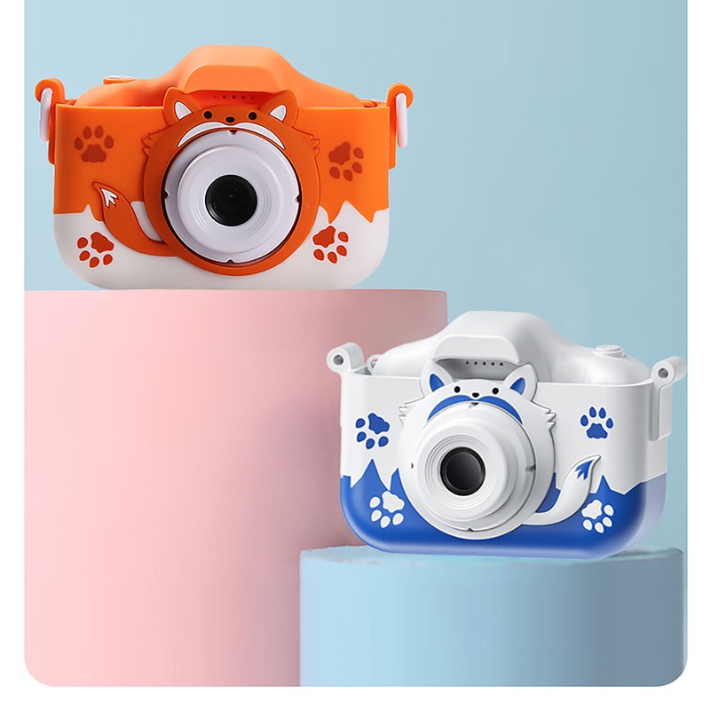 Children Kids Cartoon Fox Mini Digital Camera 40MP HD Dual