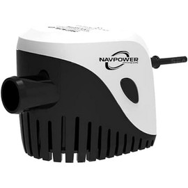 Navpower Yacht Energy Quality Automatic Submersible Pump with Float - 12V 750GPH (47.3 Litres/Minute), Dismountable and Easy to Clean - Boats, Inflatables, Motorhomes, Garden, Sails