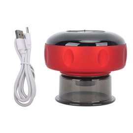 Electric Cupping Therapy Set 12 Levels USB Rechargeable Smart Dynamic Cupping Therapy Massager Scrapping Cupping Tool for Home Travel Office Red