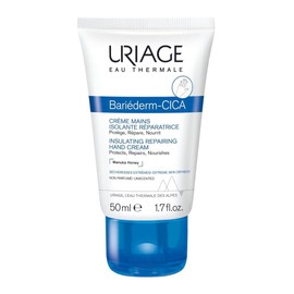 Uriage Bariederm-Cica Insulating & Repairing Hand Cream with Glycerine & Manuka Honey - Dry, Cracked, Cracked Hands - Soothes, Repairs & Nourishes - Absorbs Quickly - Waterproof - 50 ml