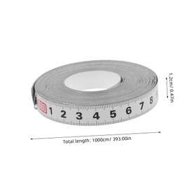 Operitacx Lineal Aus Stahl Körper Messen Regel Holzarbeiter Messung Selbstklebendes Maßband Einseitig Klebrig Werkstatt Farbig Gummi Maßband Körper Holzbearbeitung Mittel Kohlenstoffstahl