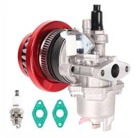 Cylemoto PZ13 13mm Carburetor Carb Air Filter Stack For 47cc 49cc Mini ATV Quad Dirt Pocket Bike Cag Mini Moto Moped Scooter Motocross Red