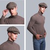 Gisdanchz Wool Winter Hat Tweed Flat Cap Men's Women's Flat