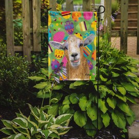 Caroline's Treasures RDR3021GF Goat Easter Eggs Garden Flag Mailbox Flag Decorative Yard Flag Banner Outside Patio Artwork Yard Flower Beds, Garden Size, Multicolor