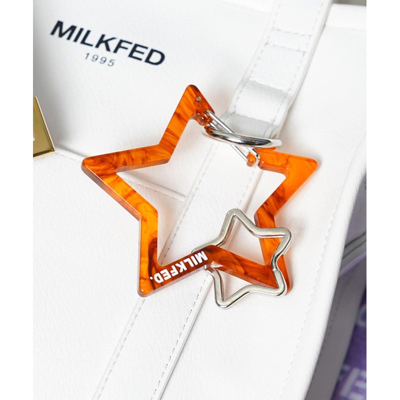 Milkfed 103211054028 NEO STAR CARABINER Key Chain, Brown, One Size,
