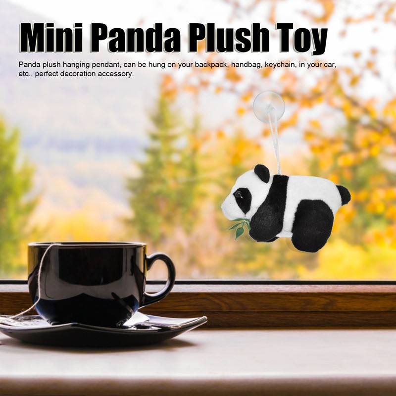10pcs Mini Panda Plush Toy Soft Cute Tiny Panda Doll