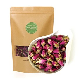 GOARTEA 150g / 5.29oz Natural Red Rose Bud Dried Edible Petal Flower Chinese Herbal Tea