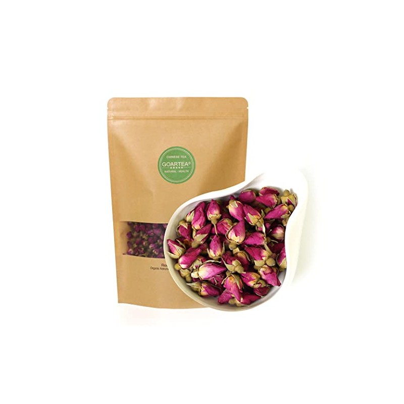 GOARTEA 150g / 5.29oz Natural Red Rose Bud Dried Edible