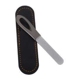 Baluue Double-sided Fingernail File Set Non-slip Handle Mini Nail Shaper Kit for Home Salon Use