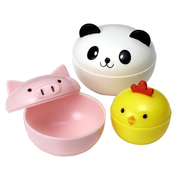 CuteZCute Mayo Cups for Bento Box Lunch, Mini, Panda, Chick