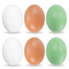 YunKo 6Pcs Wooden Fake Nest Eggs Easter Eggs for Craft
