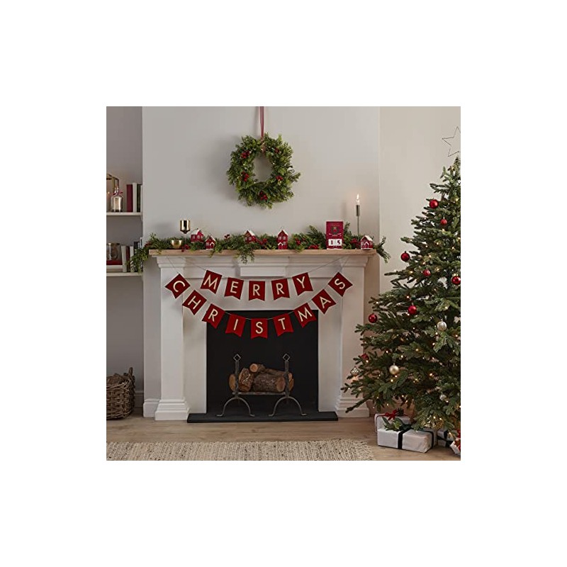 Ginger Ray RED-569 Christmas Door Napkins, Red