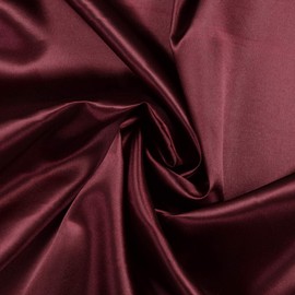 MDS Pack of 25 Yard Charmeuse Satin Fabric for Wedding Arch Drapery Panel Party Event Banquet Decoration Home Curtain Dress DIY Crafts Costumes Apparel Bridal Silky Sateen 44" Wide - Burgundy