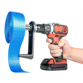 egmatec Tensioning Strap Reel for Cordless Screwdrivers with Drill Chuck Span 12 mm