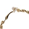 Clip On Earrings - Gold Plated Hoop In A Twisted