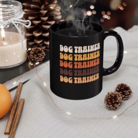 Funny Dog Trainer Mug Christmas Gifts For Dog Trainer Vintage Dog Training Mug