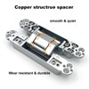 VOLUKA 2 Pack Hidden Door Hinges, 6 inch 3-Way Adjustable