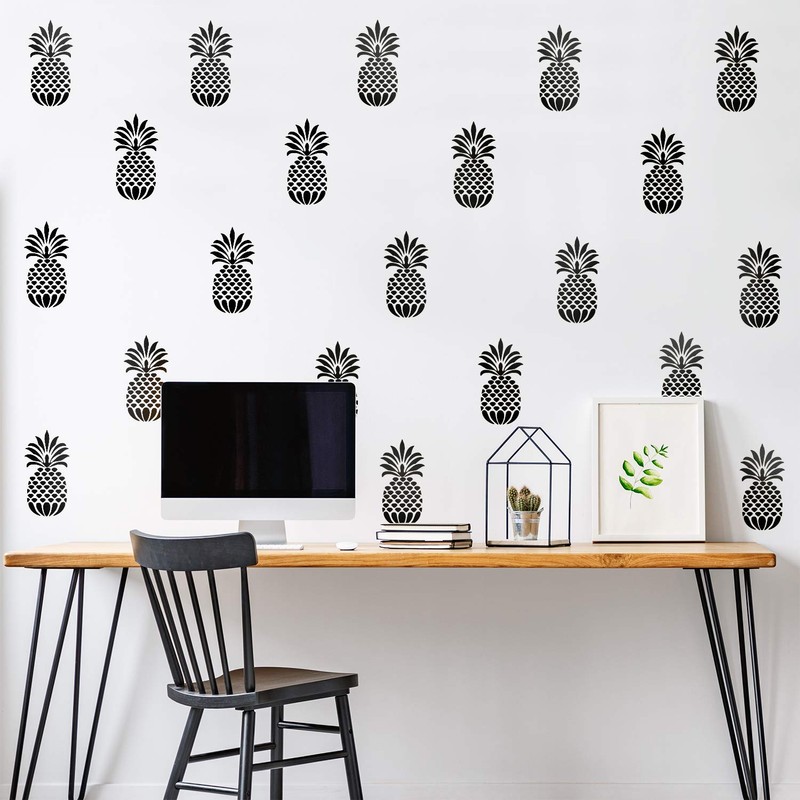 Set of 20 Vinyl Wall Art Decal - Pineapples -