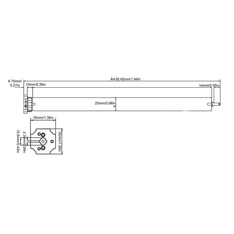 Smart Roller Shade Blind Motor Lithium Battery Rechargeable APP Voice