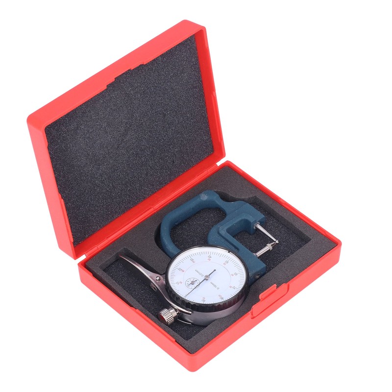 Thickness Gauge High Accuracy Round Dial Thickness Measuring Tool Aluminum