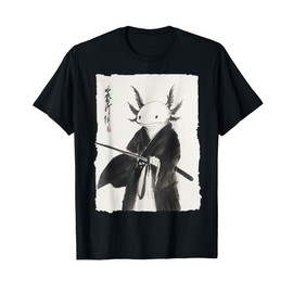 Axolotl Samurai Janpanese Vintage Warrior Art Anime Gifts T-Shirt