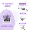 GAQQI Lash Clusters, Eyelash Clusters 120PCS C Curl Individual Lashes,