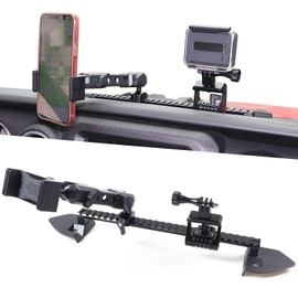 RERPRO JL - Soporte para cámara de acción para Jeep Wrangler JL 2020-2023 2020-2023 Gladiator JT Soporte de riel deslizante para teléfono celular GoPro