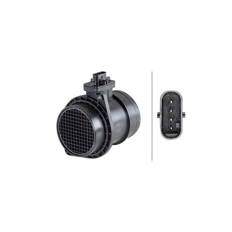 HELLA 8ET 358 095-291 Air Mass Sensor - Pipe-neck -