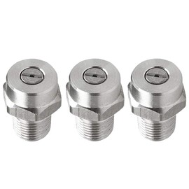 3PCS 1/4" Male NPT Spray Nozzle High Pressure Washer Surface Cleaner Tips Replacement Nozzles 25 degree 030(1.07mm)