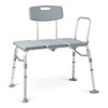 Medline Transfer Bench for Bathtubs and Showers, Adjustable Shower Bench