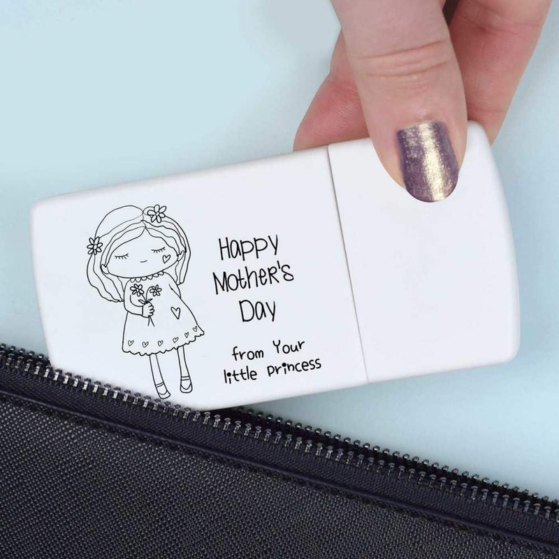 'Happy Mother's Day from Your Princess' Pill Box with Tablet