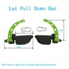 KORIKAHM Adjustable Lat Pull down Bar, Cable Machine Attachments for